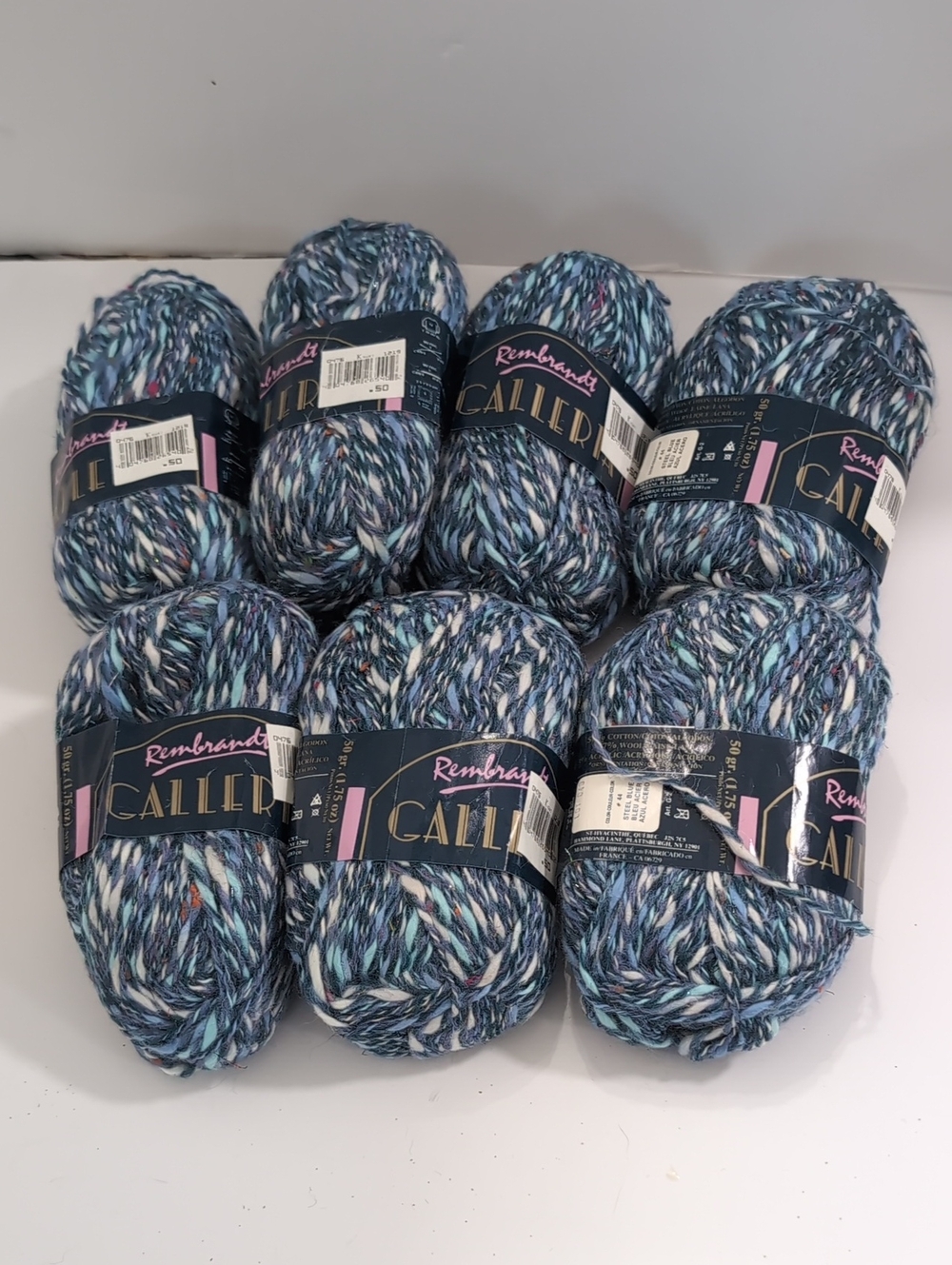 Vintage Rembrandt Galleria Steel Blue Skeins Lot Of 8